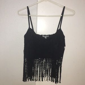 Charlotte Rouse Fringe Tank Top